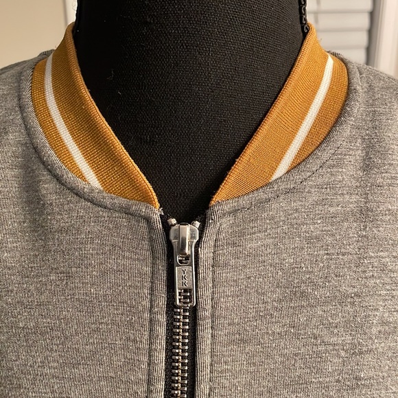 Trouvé Cold Shoulder Knit Bomber Jacket size small grey - Picture 2 of 9